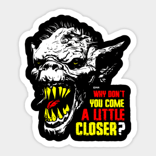 Monster, Zombie, Scary Creature, evil Sticker